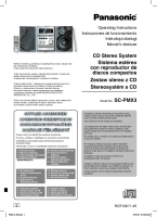 Panasonic - SC-PMX3 -Operating Instructions EN CZ PL ES 